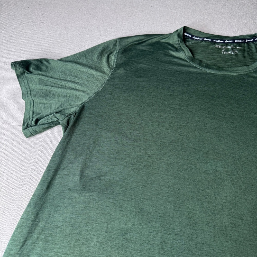Eddie Bauer Motion FreeDry Men's 3XL Olive Green Performance T-Shirt Gorpcore